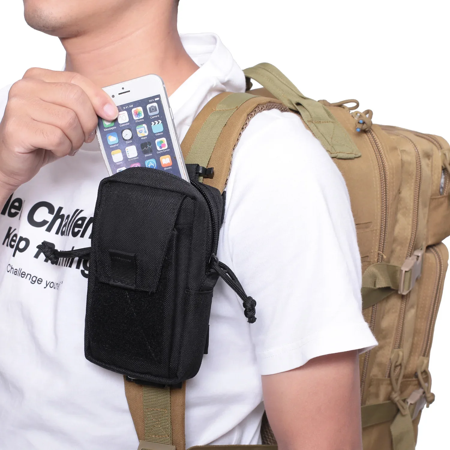 Molle Backpack Strap Phone Hol - Backpack Insert Organizer 评论和价格