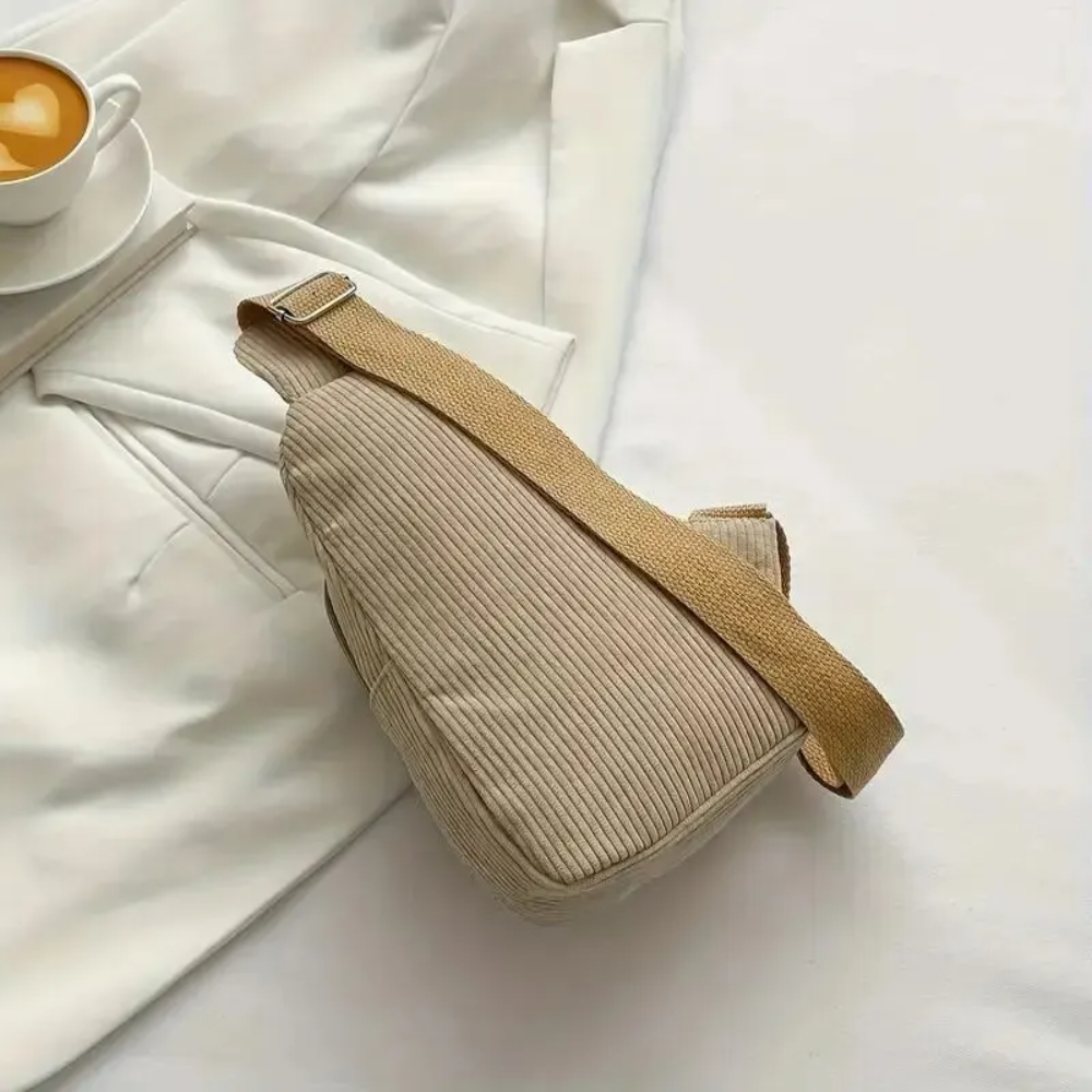 Vintage Corduroy Crossbody Bag - Mini Backpack Purse 评论和价格
