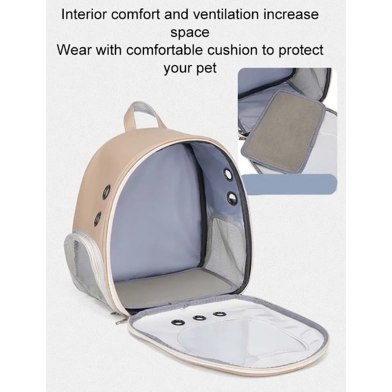 Portable Transparent Pet Backp - Foldable Backpack Small 评论和价格