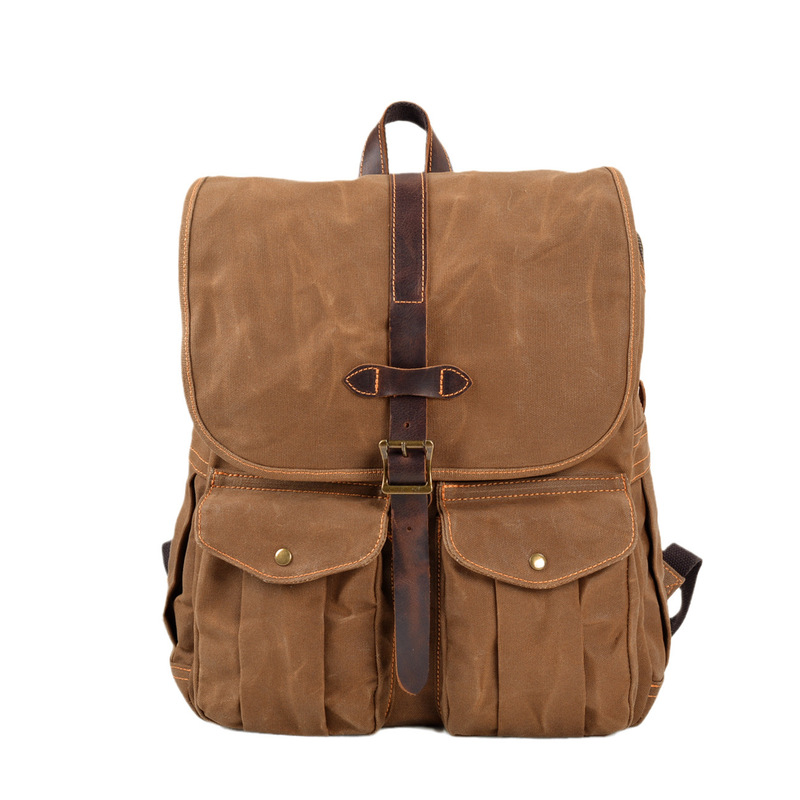 New wax canvas men's backpack  - Canvas Backpack Casual 评论和价格
